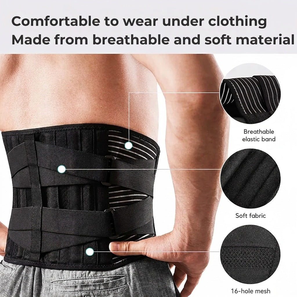 Support lombaire | Ceinture de maintien | Stabilisation à 360° | OrthoFlexa
