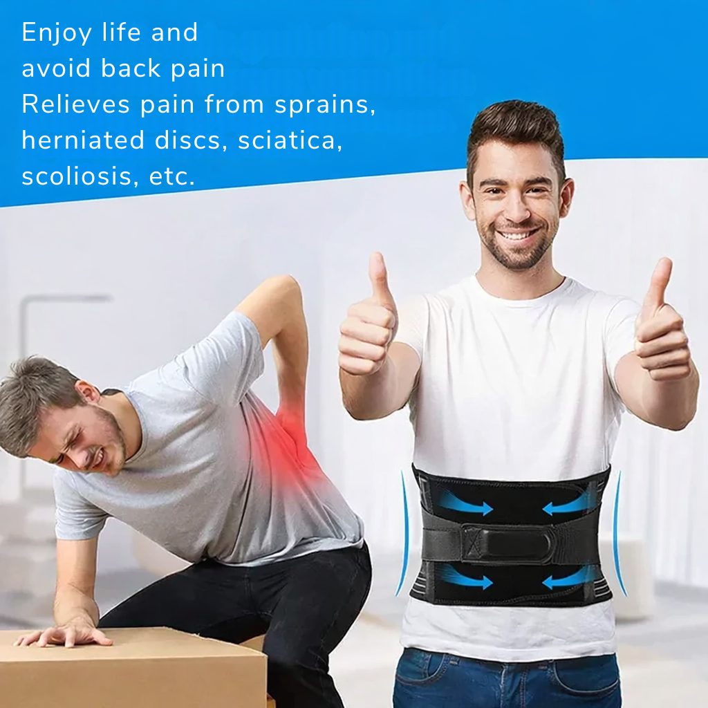Support lombaire | Ceinture de maintien | Stabilisation à 360° | OrthoFlexa