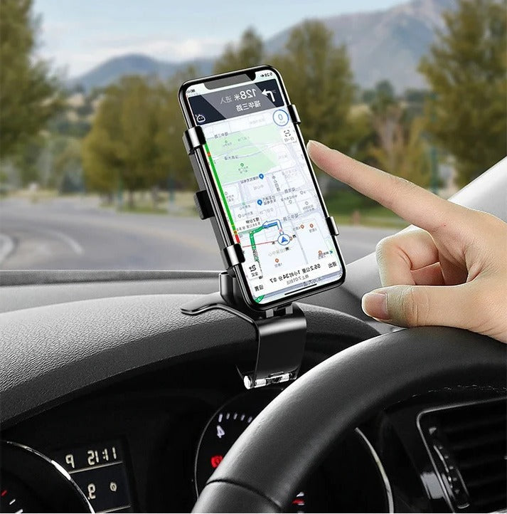 Support téléphone voiture pour tableau de bord et grille d'aération, support rotatif 360° universel antidérapant