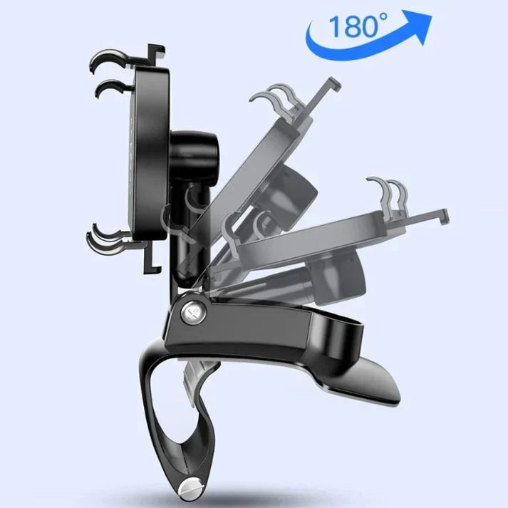 Support téléphone voiture pour tableau de bord et grille d'aération, support rotatif 360° universel antidérapant