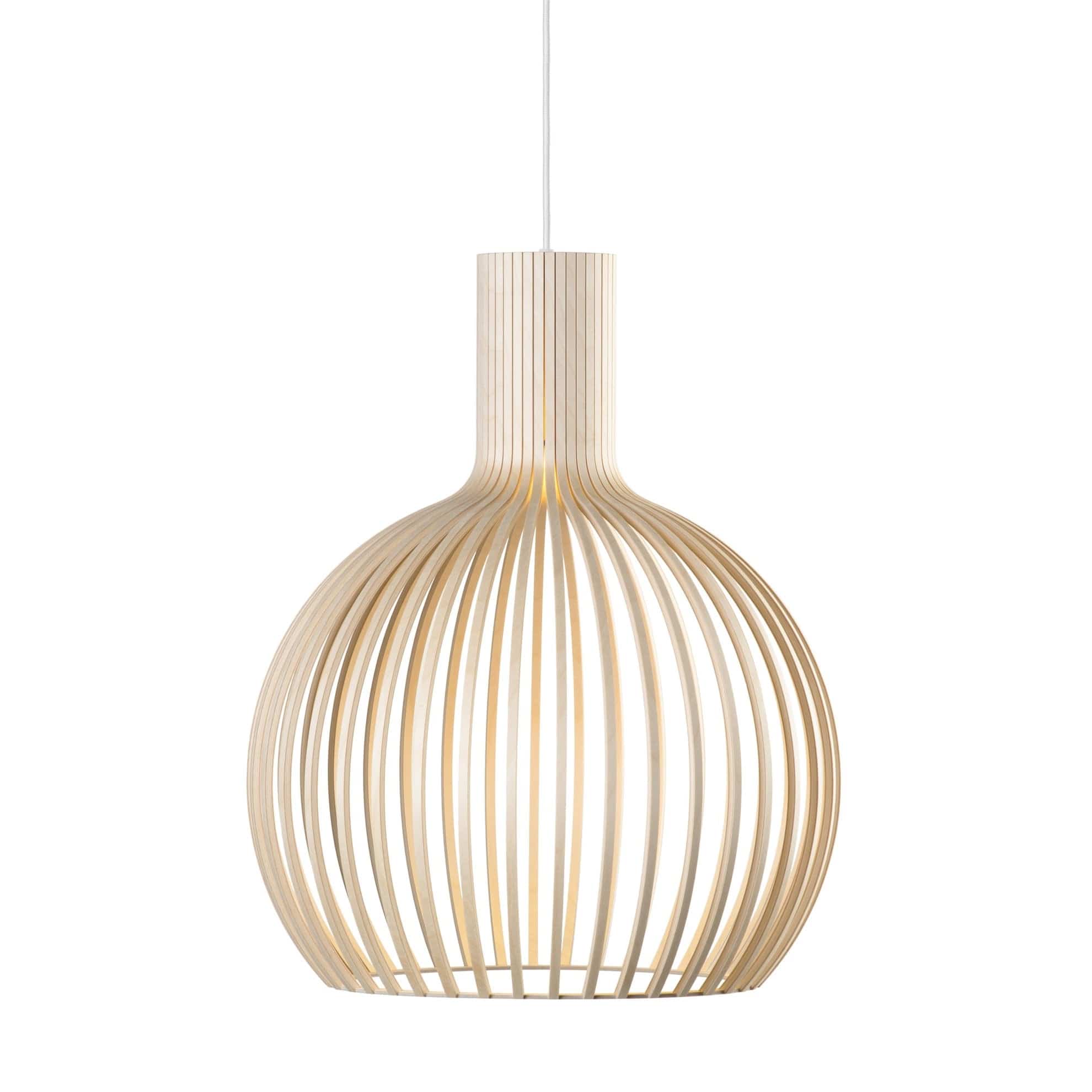 Suspension en bois réglable vintage avec éclairage LED