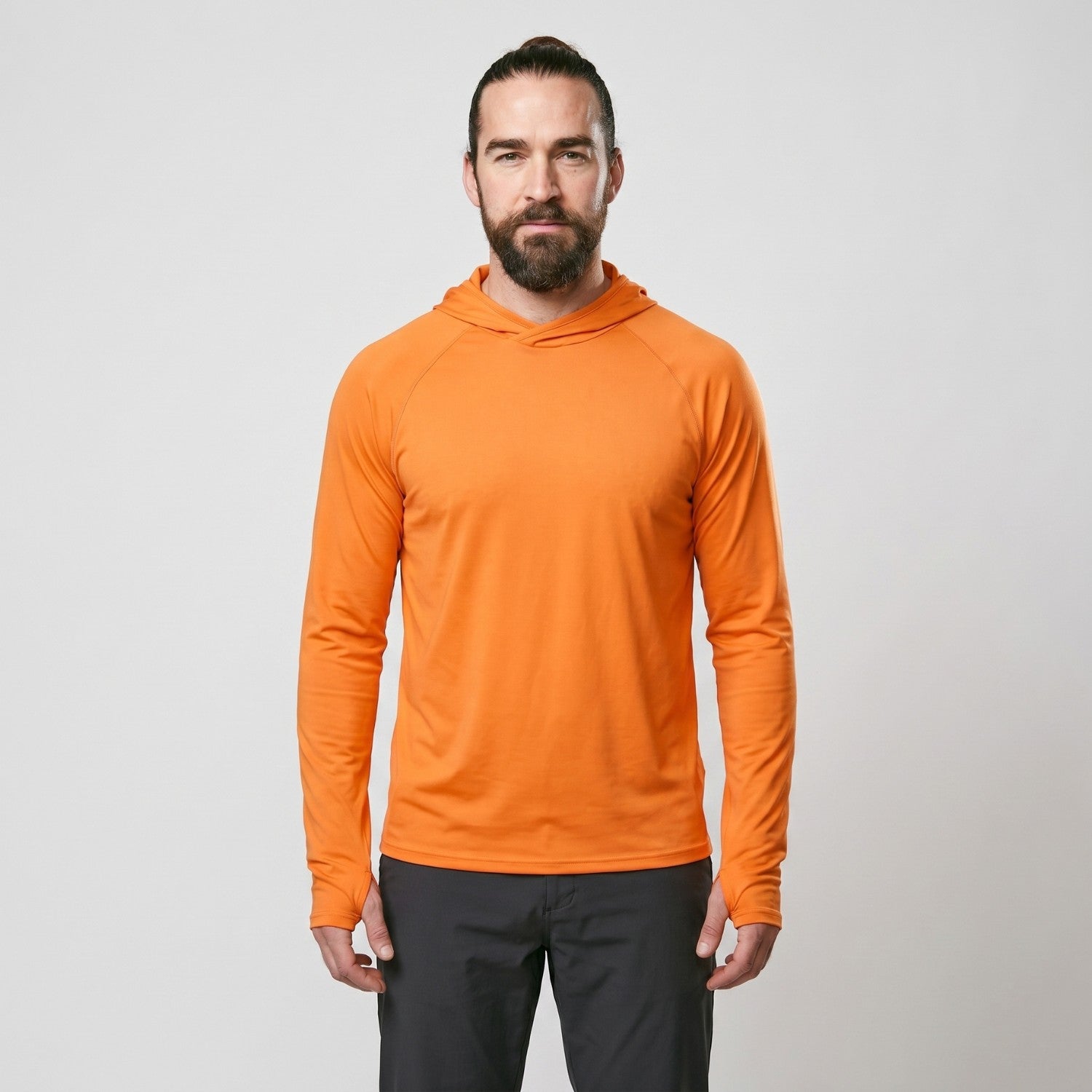 Sweat à capuche anti-UV UPF 50+ homme – Haut léger séchage rapide randonnée et pêche avec passants pouces