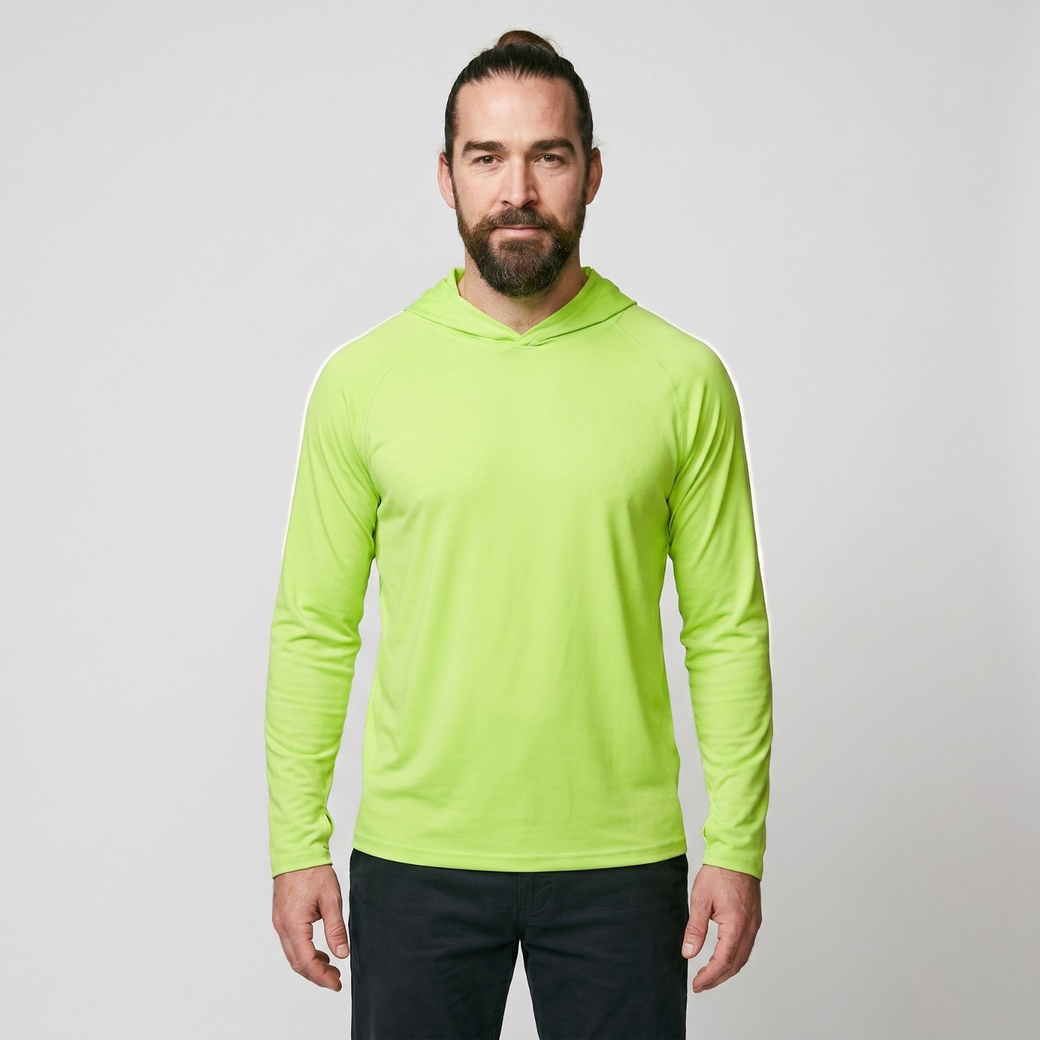 Sweat à capuche anti-UV UPF 50+ homme – Haut léger séchage rapide randonnée et pêche avec passants pouces