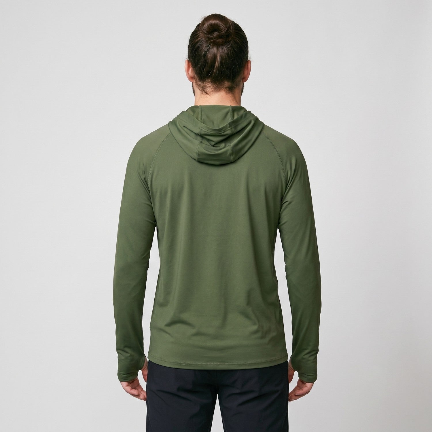 Sweat à capuche anti-UV UPF 50+ homme – Haut léger séchage rapide randonnée et pêche avec passants pouces
