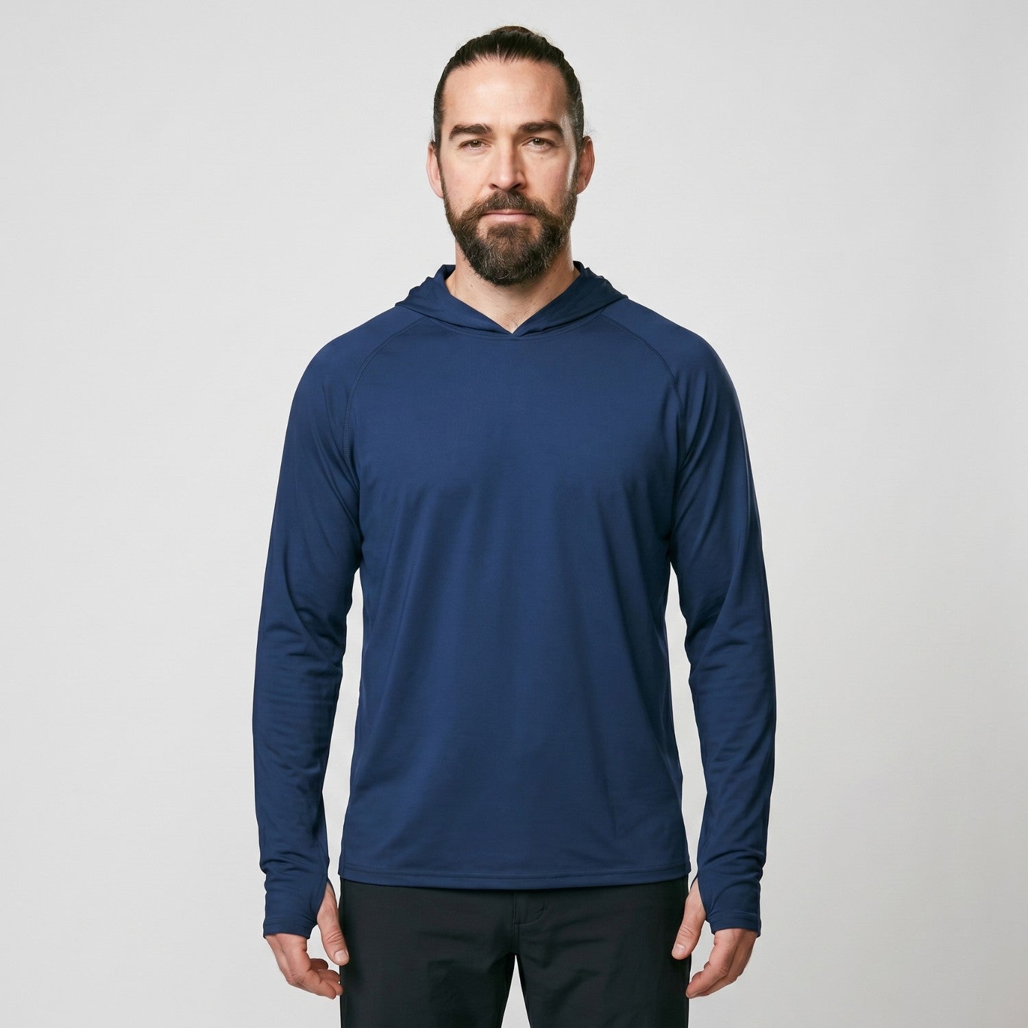 Sweat à capuche anti-UV UPF 50+ homme – Haut léger séchage rapide randonnée et pêche avec passants pouces