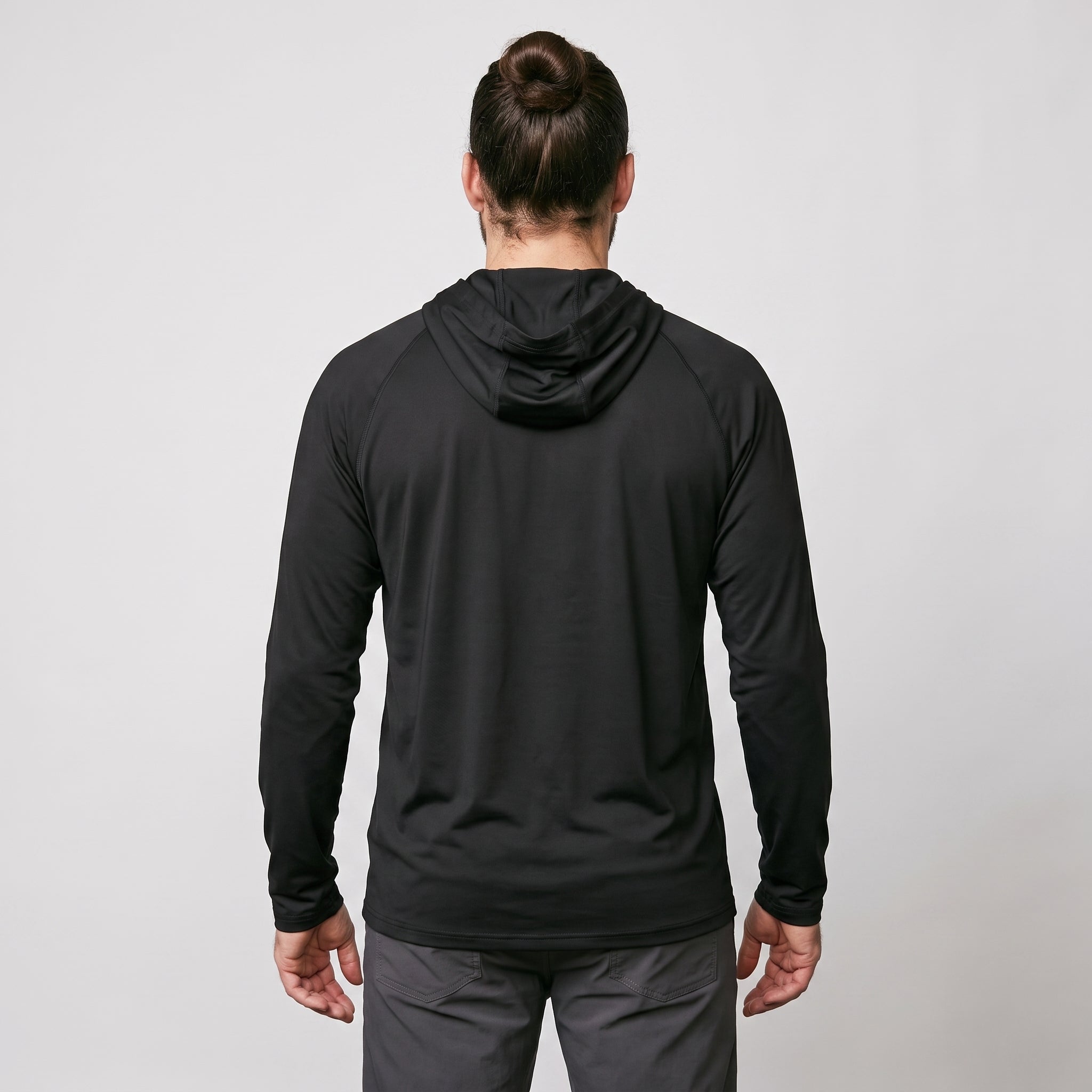 Sweat à capuche anti-UV UPF 50+ homme – Haut léger séchage rapide randonnée et pêche avec passants pouces
