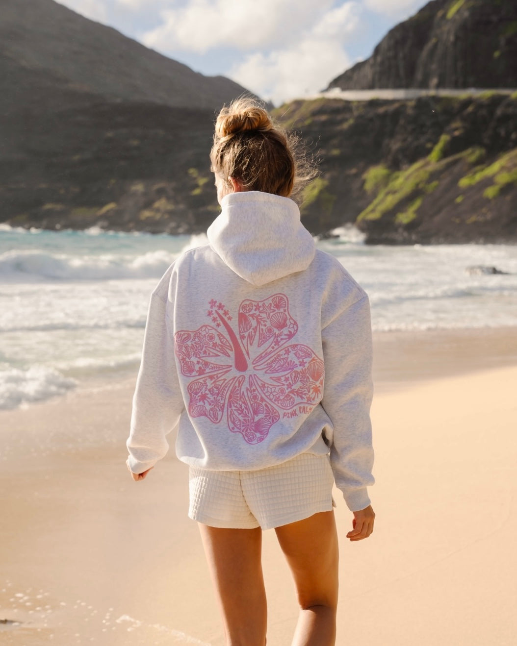 Sweat à capuche oversize à imprimé tropical - Streetwear confortable