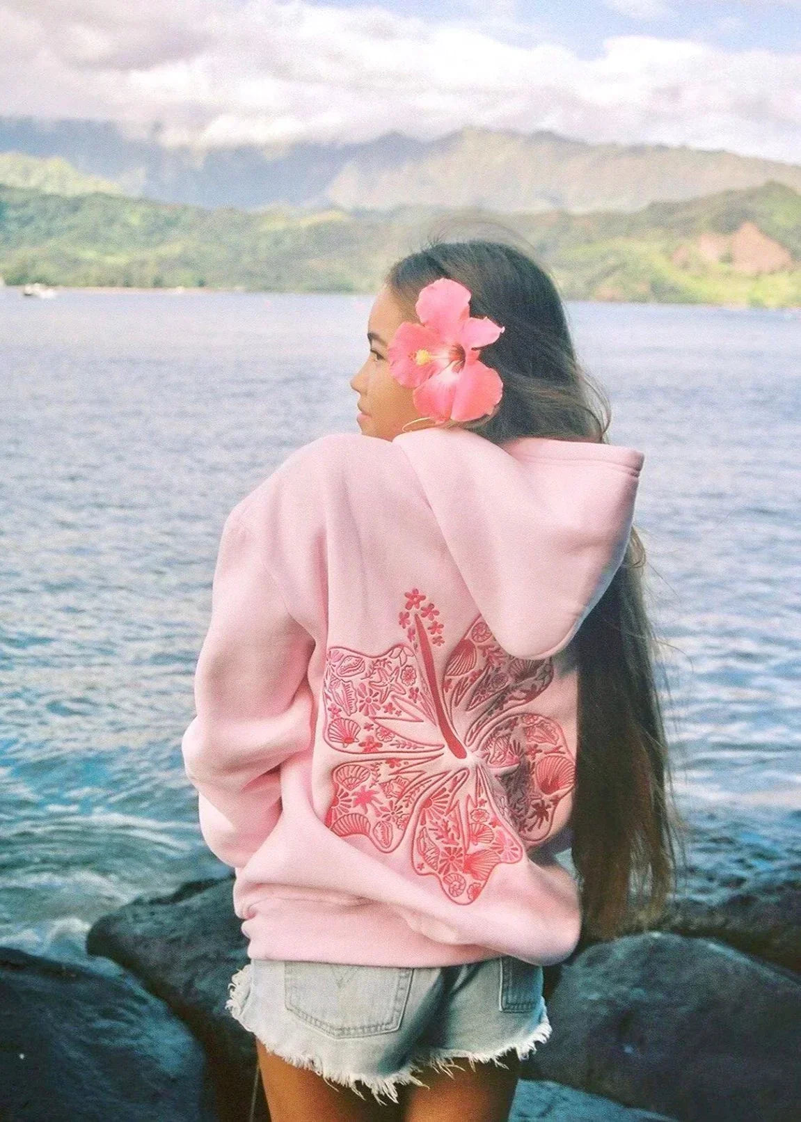 Sweat à capuche oversize à imprimé tropical - Streetwear confortable