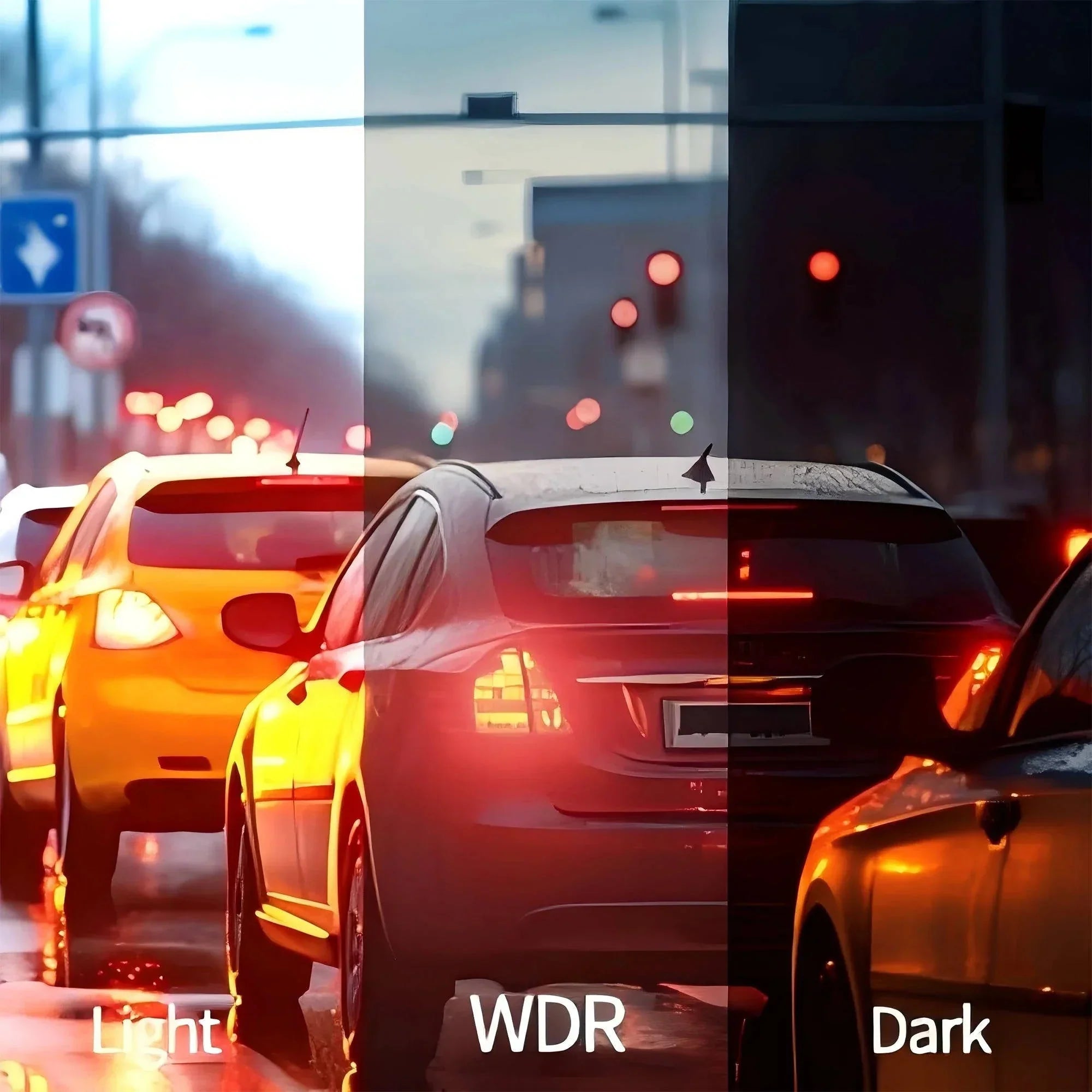 Système de dashcam 4 caméras, enregistrement avant 1920P, vision nocturne, Wi-Fi