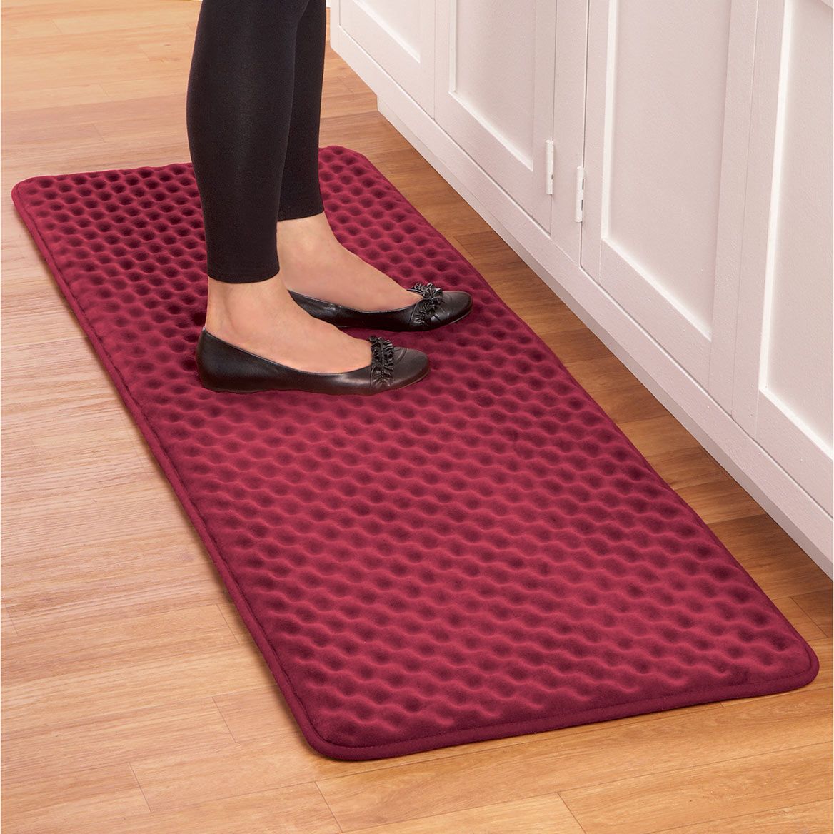 Tapis de cuisine anti-fatigue en mousse | Disponible en 4 coloris | Confort rembourré de 2,5 cm pour sols durs