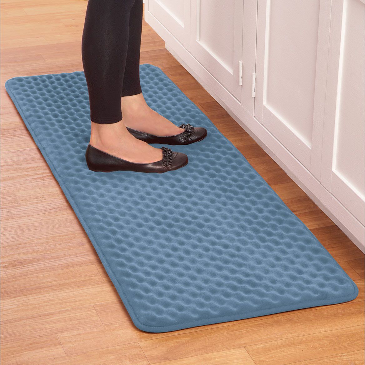 Tapis de cuisine anti-fatigue en mousse | Disponible en 4 coloris | Confort rembourré de 2,5 cm pour sols durs
