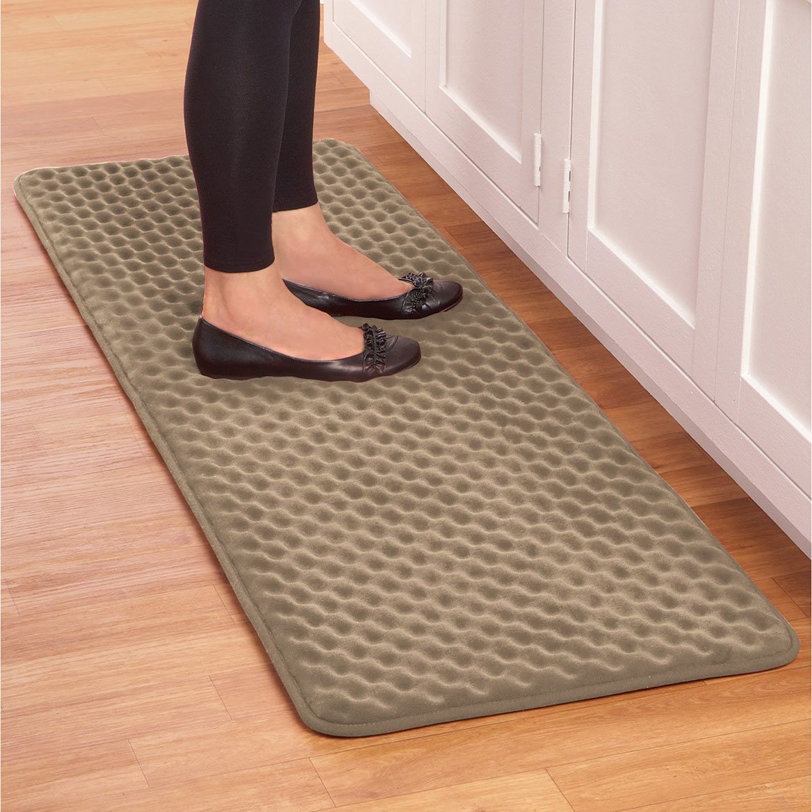 Tapis de cuisine anti-fatigue en mousse | Disponible en 4 coloris | Confort rembourré de 2,5 cm pour sols durs