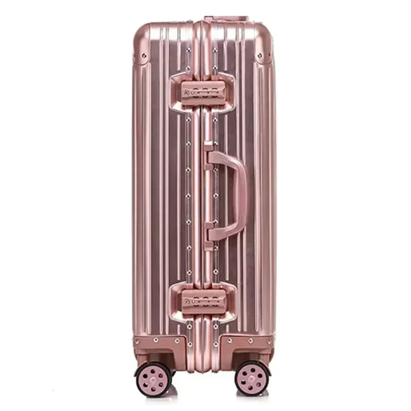 Valise professionnelle en alliage aluminium-magnésium avec serrure TSA
