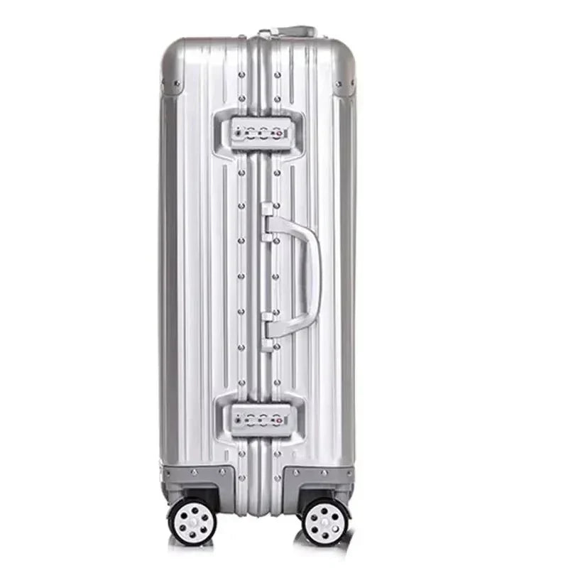 Valise professionnelle en alliage aluminium-magnésium avec serrure TSA