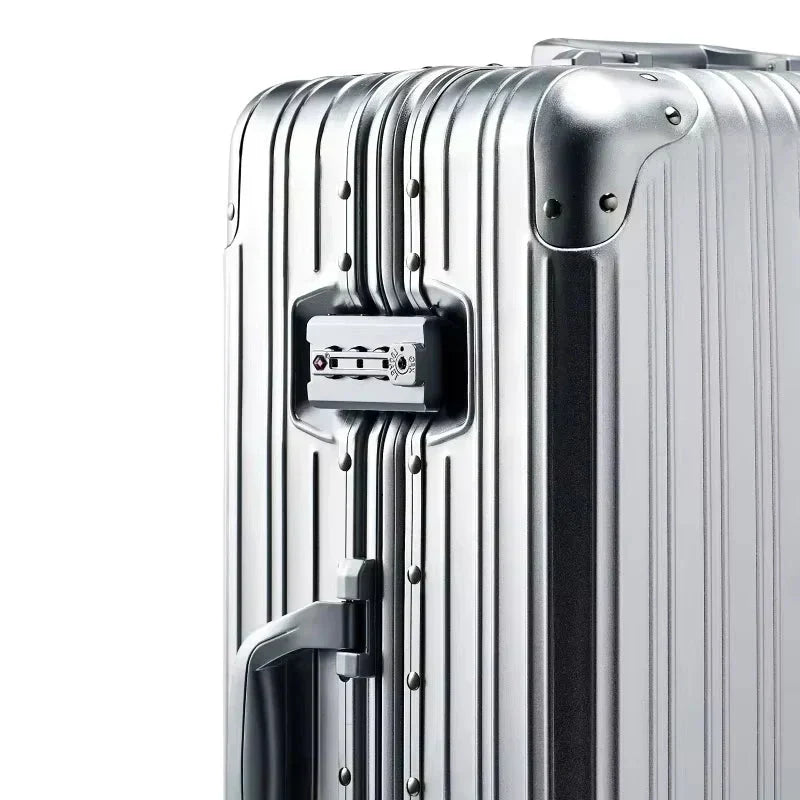 Valise professionnelle en alliage aluminium-magnésium avec serrure TSA