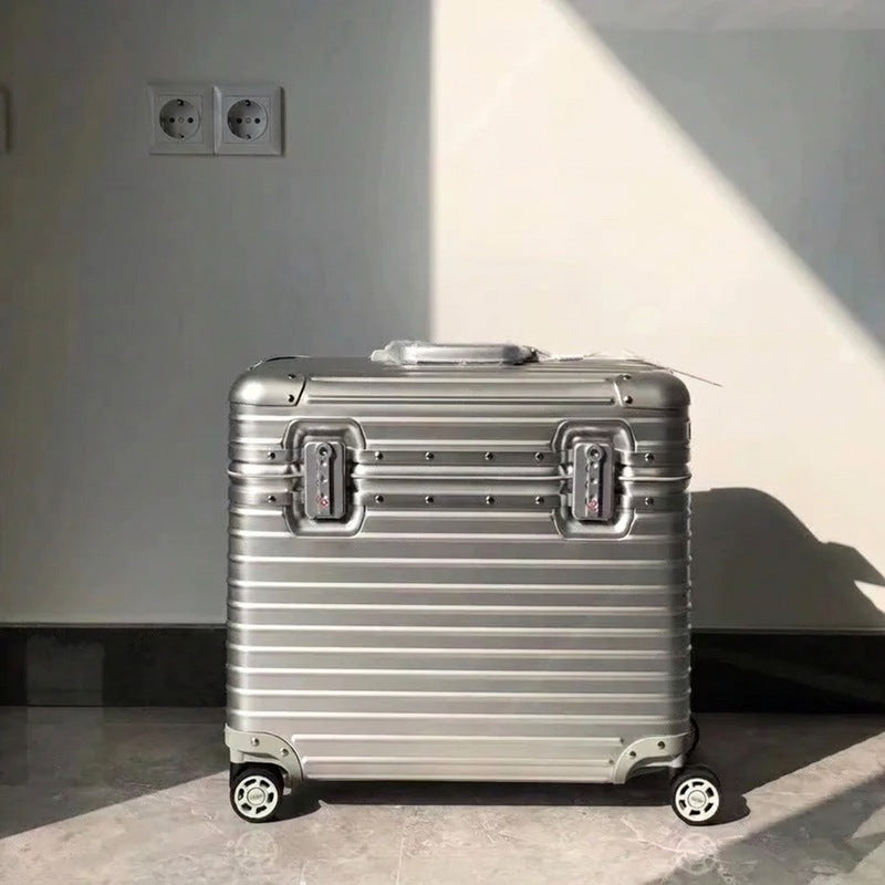 Valise rigide Monaco en alliage aluminium-magnésium avec roues pivotantes 360°