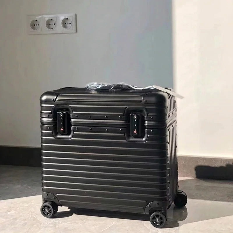 Valise rigide Monaco en alliage aluminium-magnésium avec roues pivotantes 360°