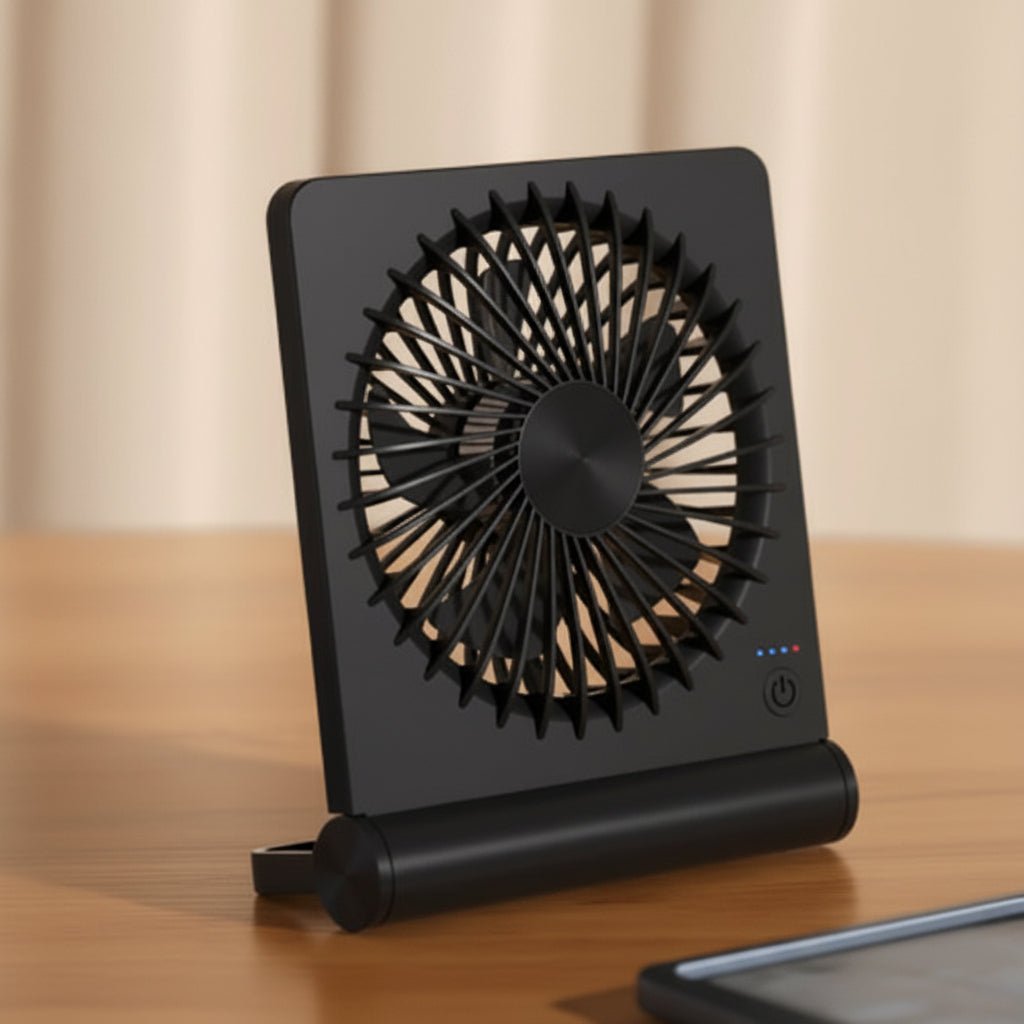 Ventilateur de bureau USB compact | Corps plat, socle inclinable