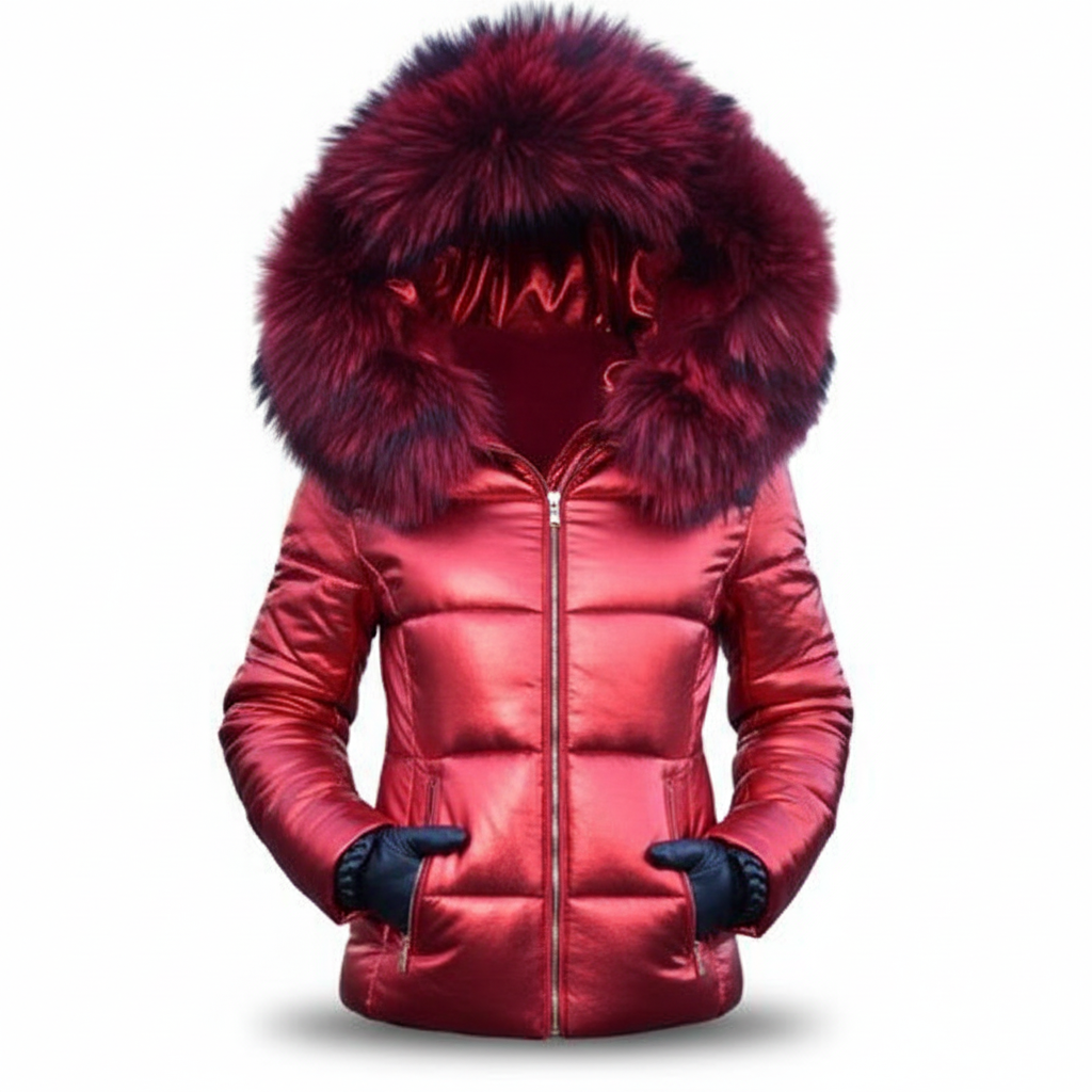 Veste d'hiver épaisse matelassée, à capuche, résistante au vent et à l'eau