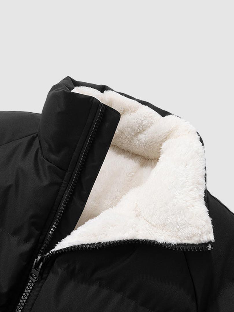 Veste matelassée en polaire pour homme | Zippée