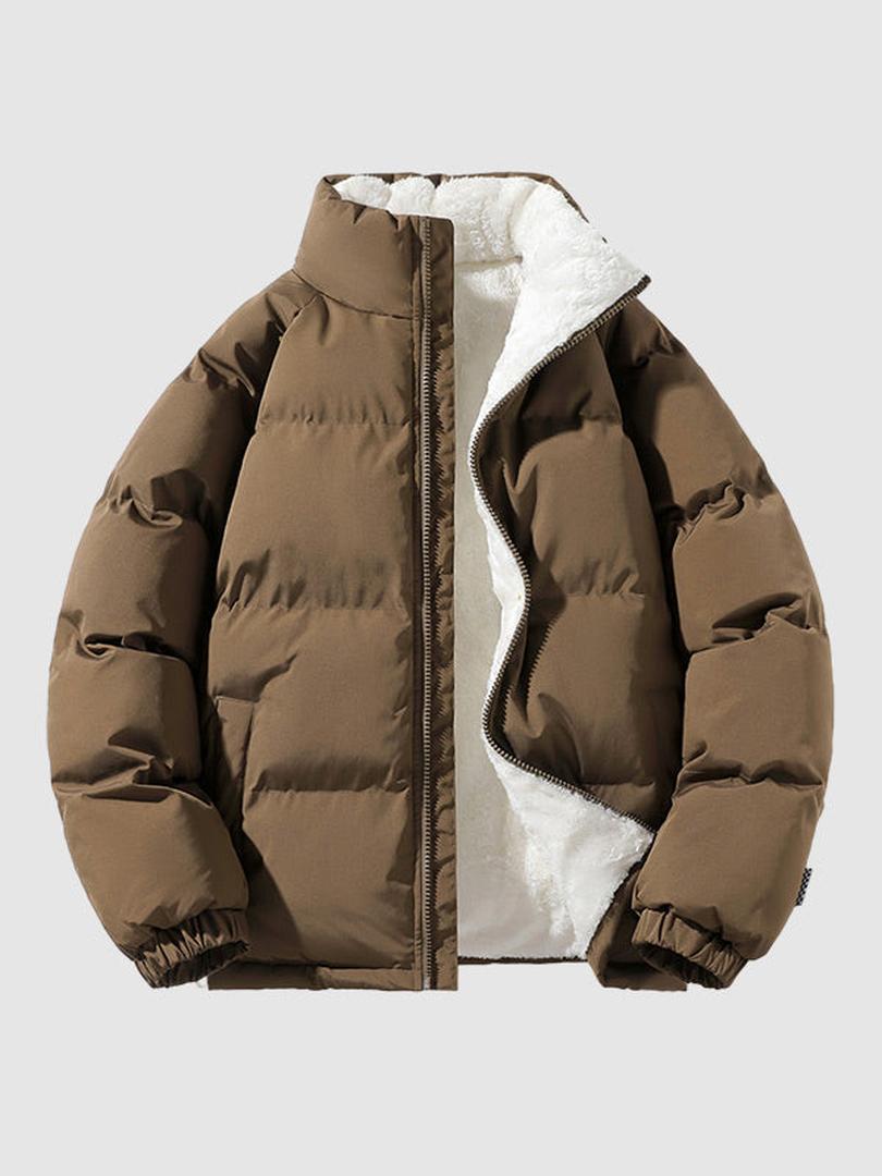 Veste matelassée en polaire pour homme | Zippée