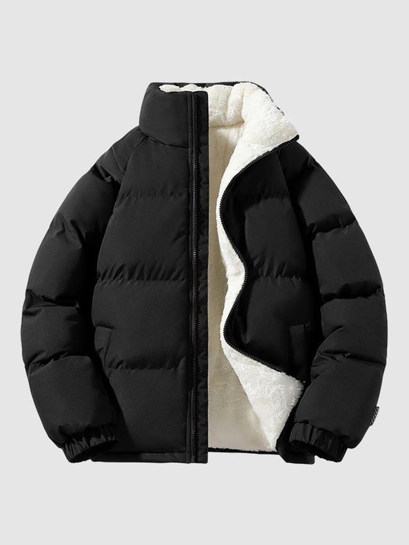 Veste matelassée en polaire pour homme | Zippée