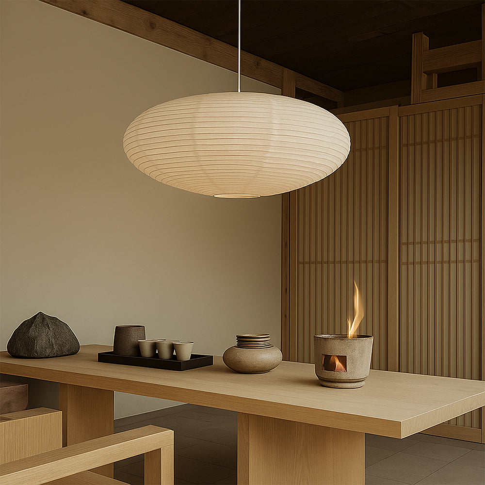 Wysalune | Suspension en papier de coton japonais Wabi-Sabi