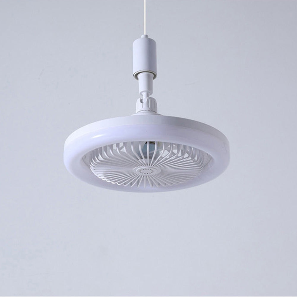 Ventilateur de Plafond LED E27 – Éclairage &amp; Ventilation 2-en-1 avec Télécommande