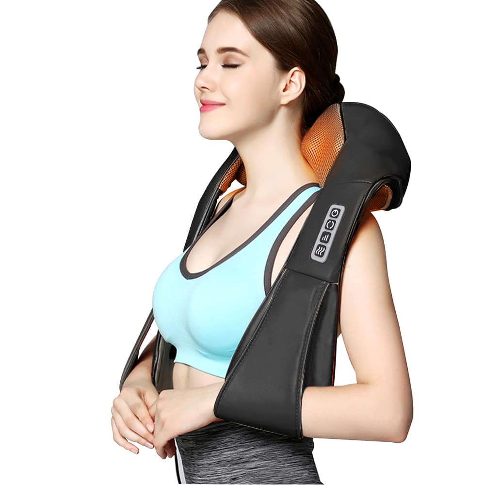 Utilisation du coussin Shiatsu sur la nuque