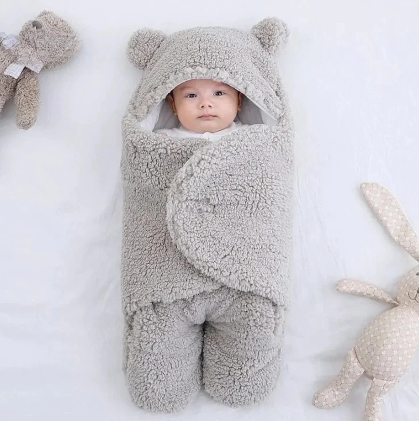 Sacco Nanna Bébé Narsago™ – Couverture en Polaire Ours d’Hiver