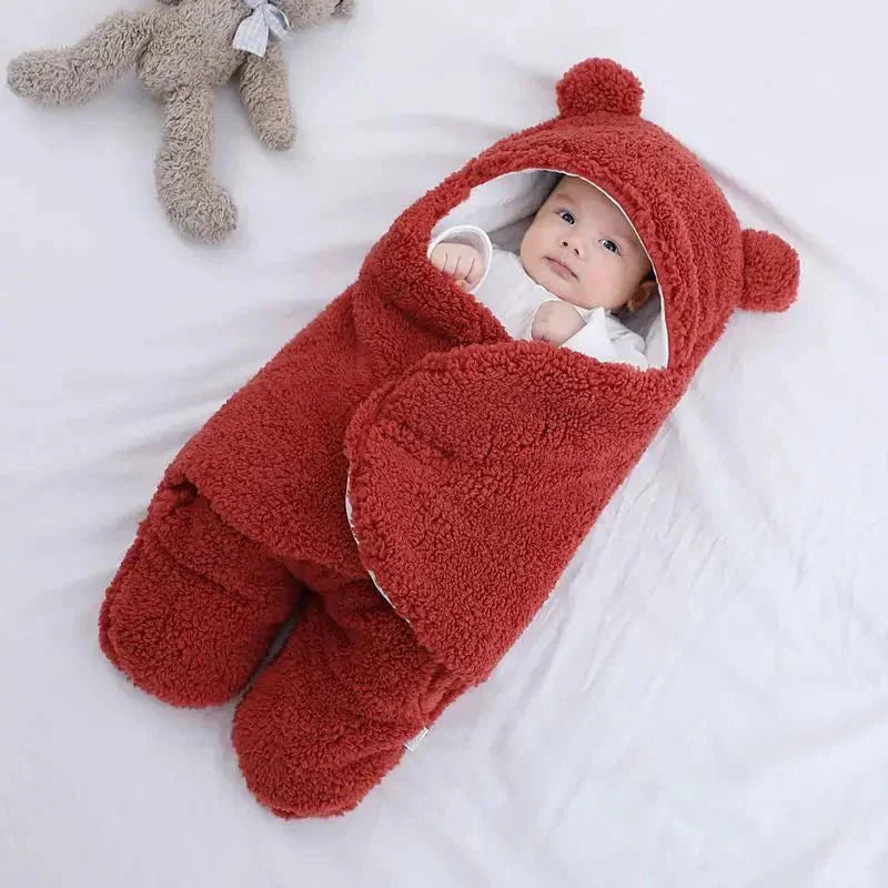 Sacco Nanna Bébé Narsago™ – Couverture en Polaire Ours d’Hiver