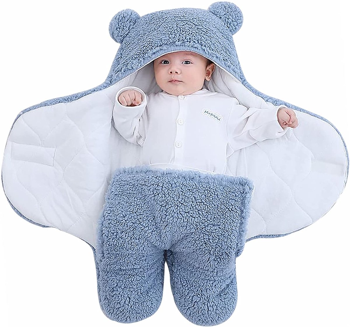 Sacco Nanna Bébé Narsago™ – Couverture en Polaire Ours d’Hiver