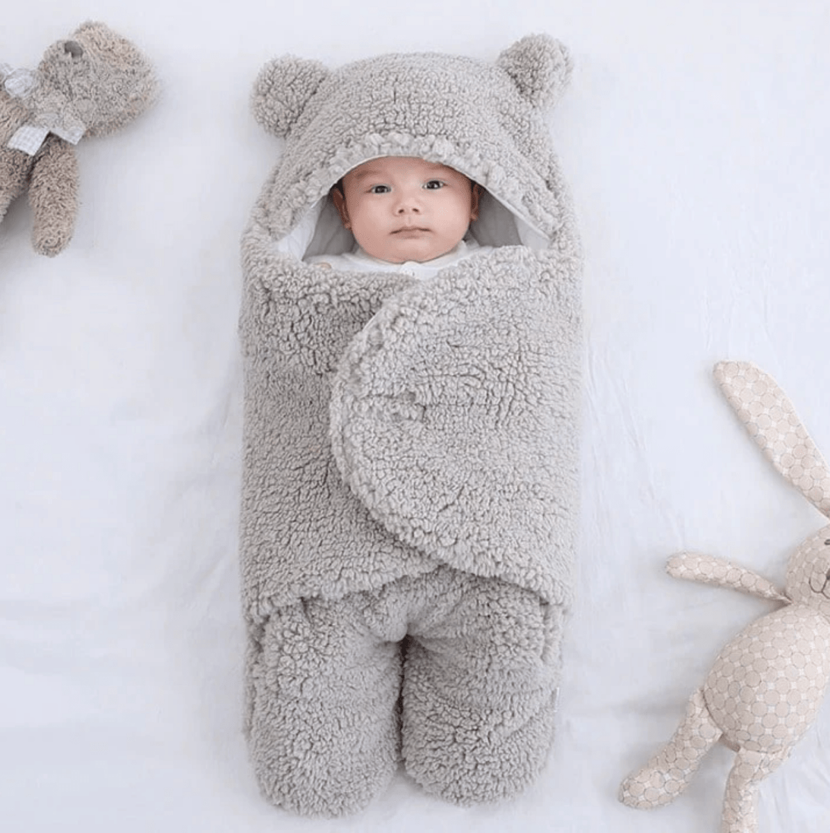 Sacco Nanna Bébé Narsago™ – Couverture en Polaire Ours d’Hiver