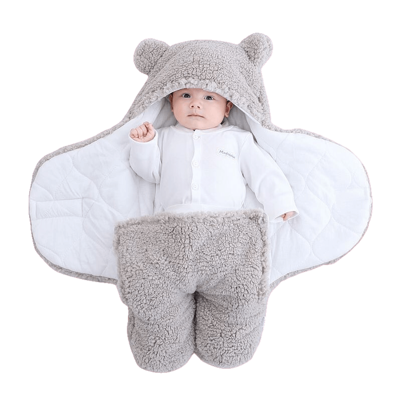 Sacco Nanna Bébé Narsago™ – Couverture en Polaire Ours d’Hiver