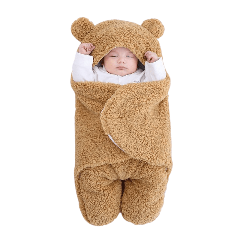 Sacco Nanna Bébé Narsago™ – Couverture en Polaire Ours d’Hiver