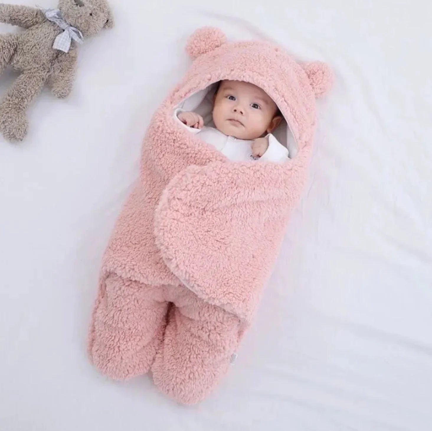 Sacco Nanna Bébé Narsago™ – Couverture en Polaire Ours d’Hiver