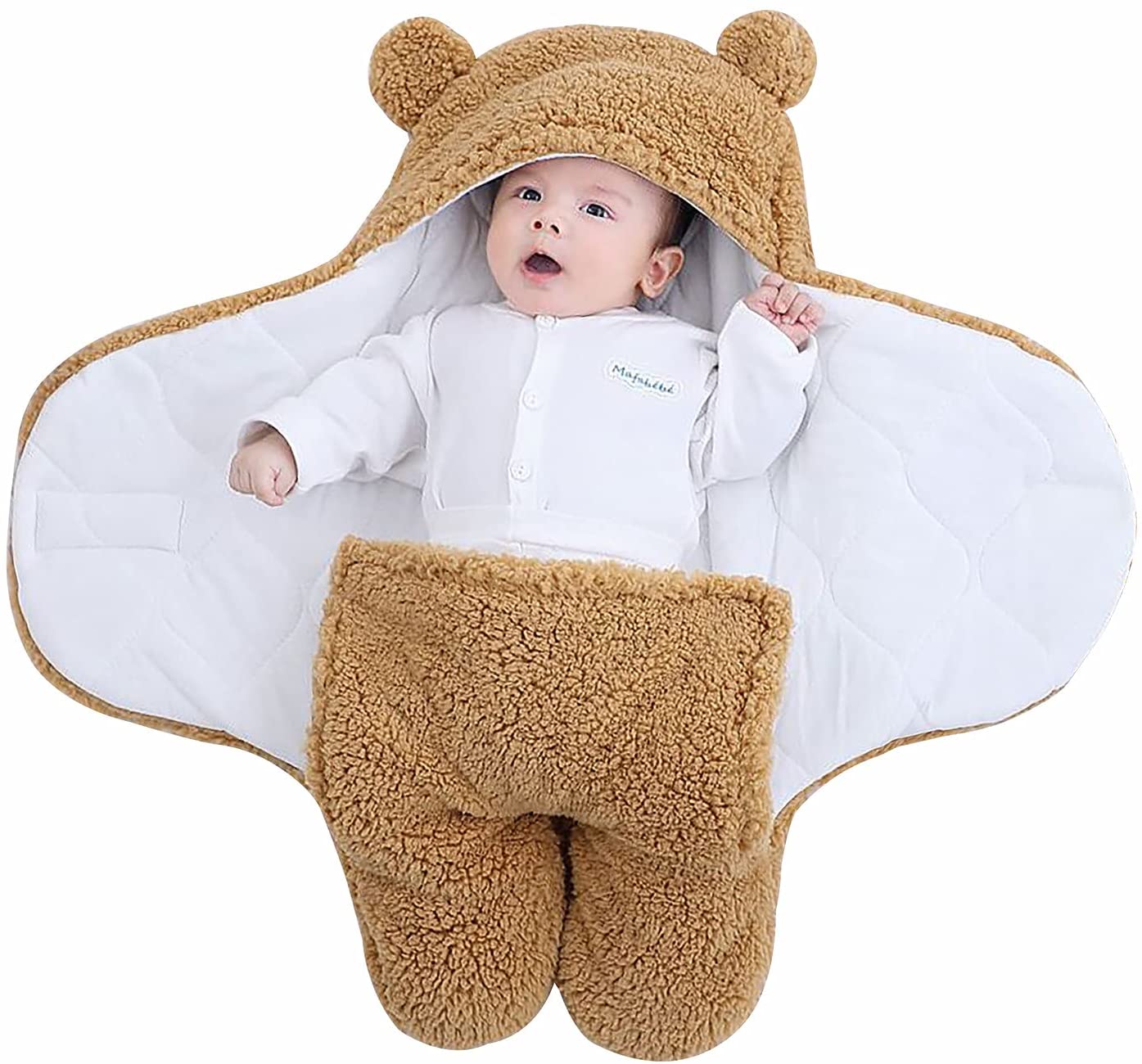 Sacco Nanna Bébé Narsago™ – Couverture en Polaire Ours d’Hiver