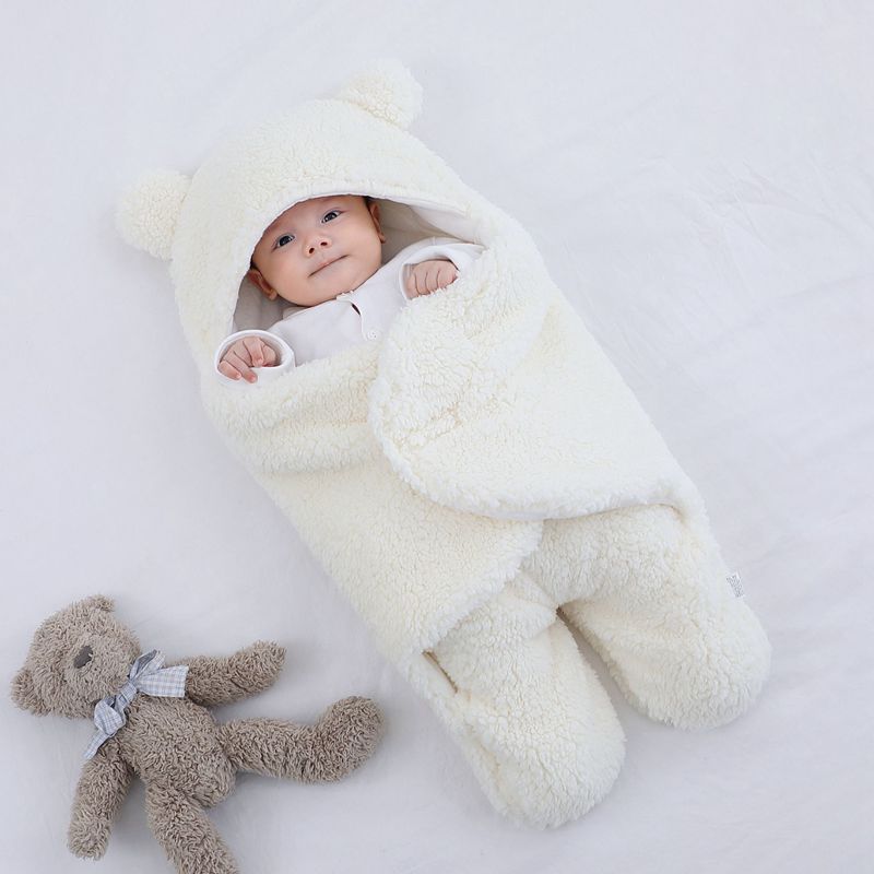 Sacco Nanna Bébé Narsago™ – Couverture en Polaire Ours d’Hiver