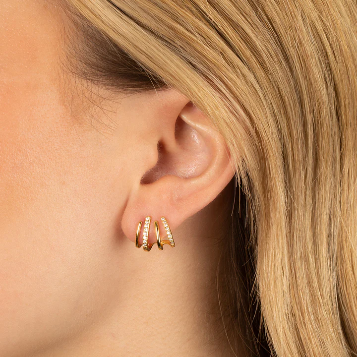 Boucles d'oreilles torsadées | Design élégant | Or ou Argent