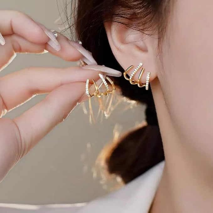 Boucles d'oreilles torsadées | Design élégant | Or ou Argent