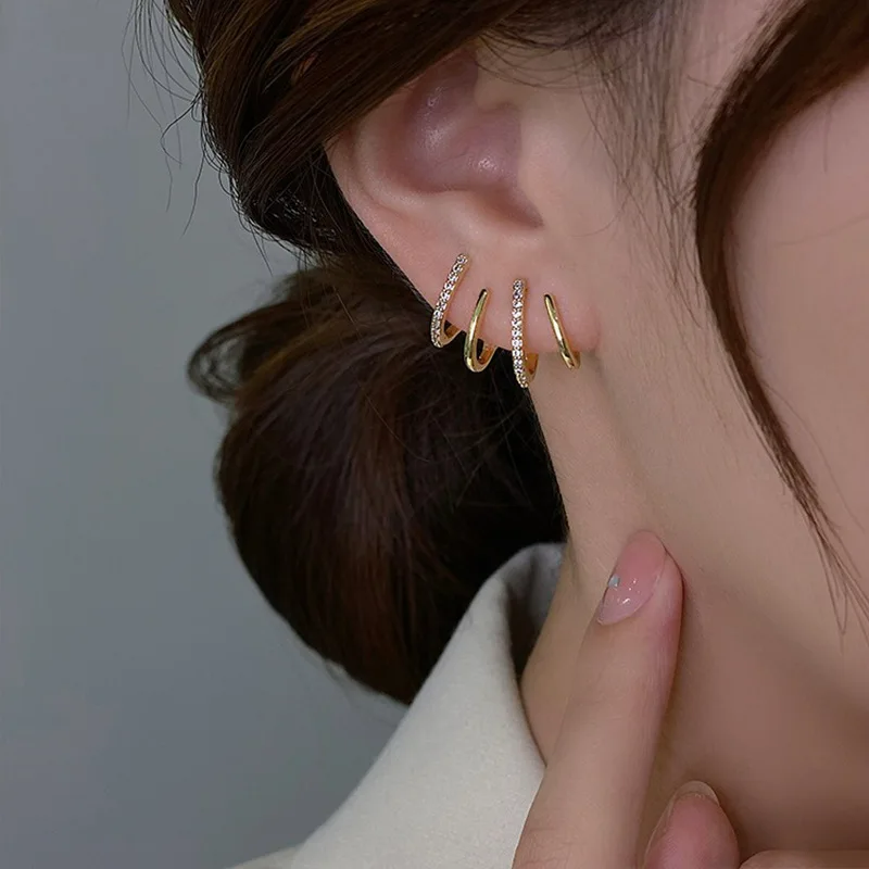 Boucles d'oreilles torsadées | Design élégant | Or ou Argent