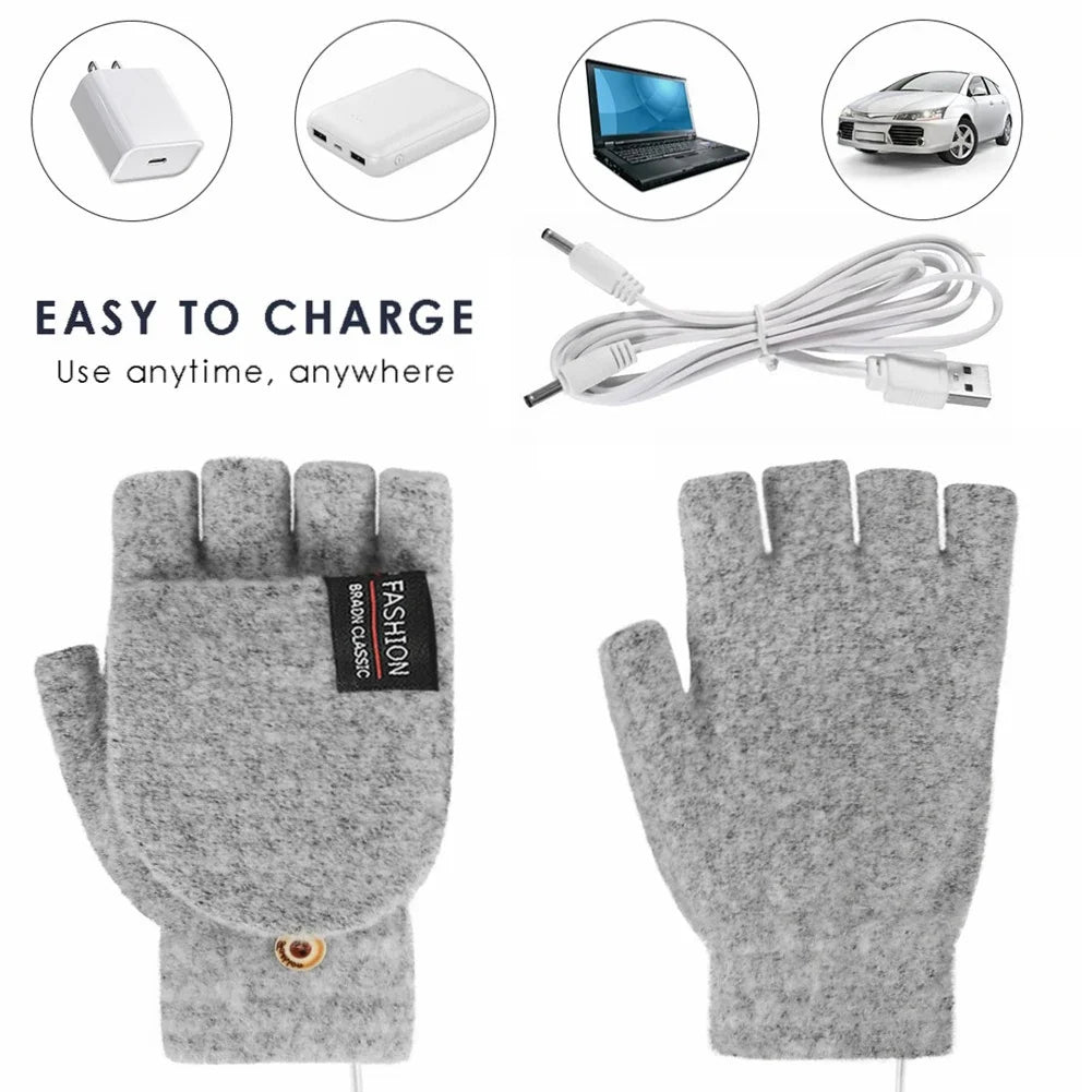 Gants chauffants à ondes chaudes rechargeables par USB