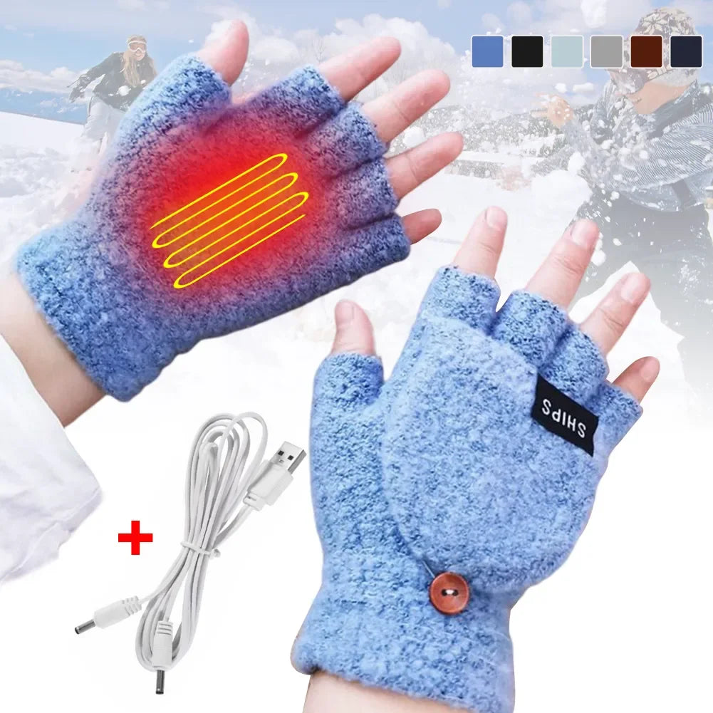 Gants chauffants à ondes chaudes rechargeables par USB