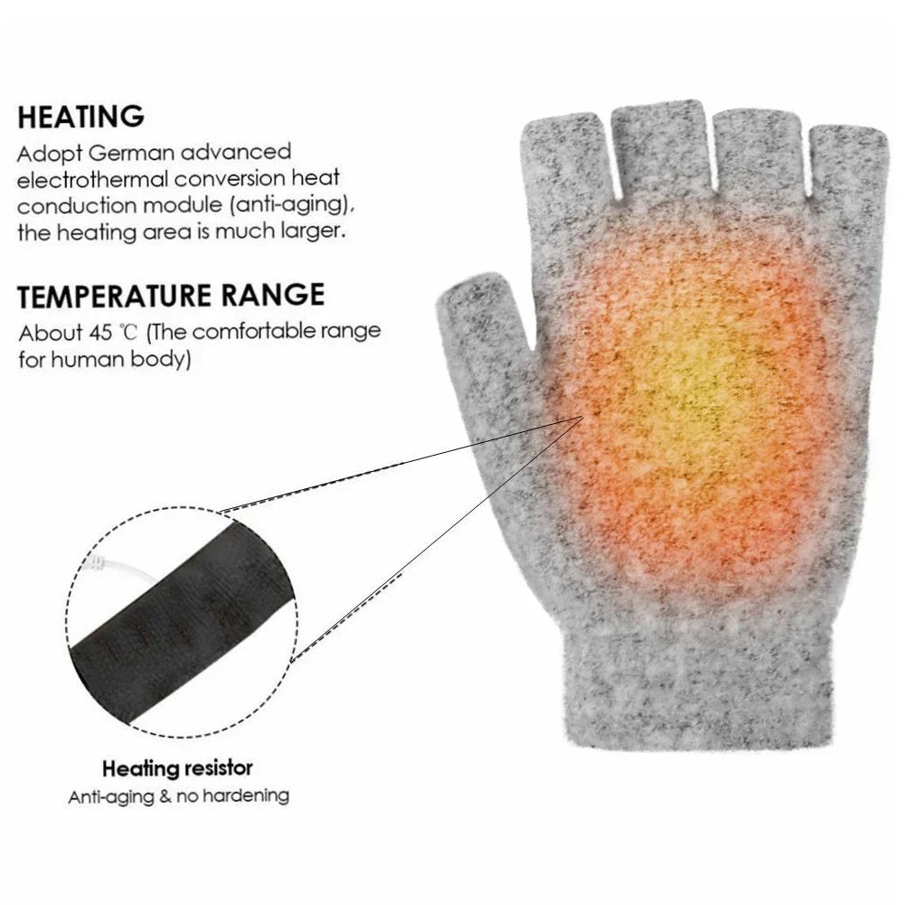 Gants chauffants à ondes chaudes rechargeables par USB