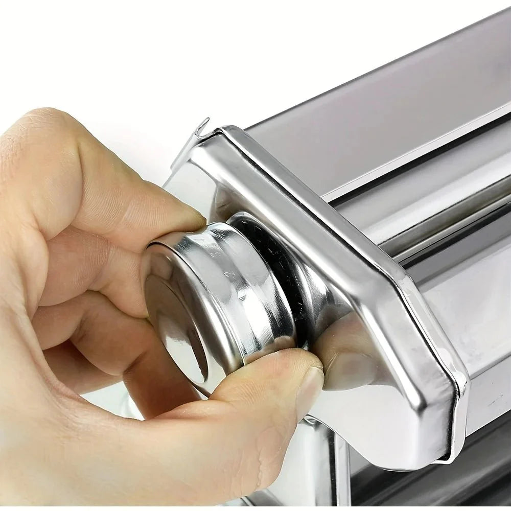 PASTACRAFT – Machine à pâtes manuelle avec 7 réglages d'épaisseur pour pâtes faites maison