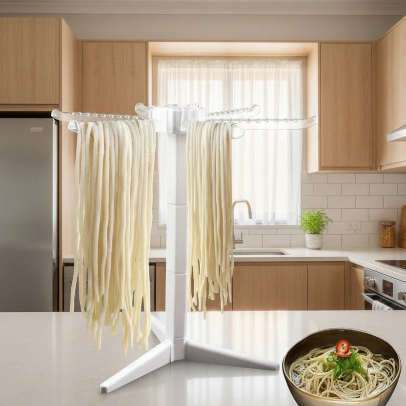PASTAPOLE – Étendoir à pâtes gain de place avec support antidérapant