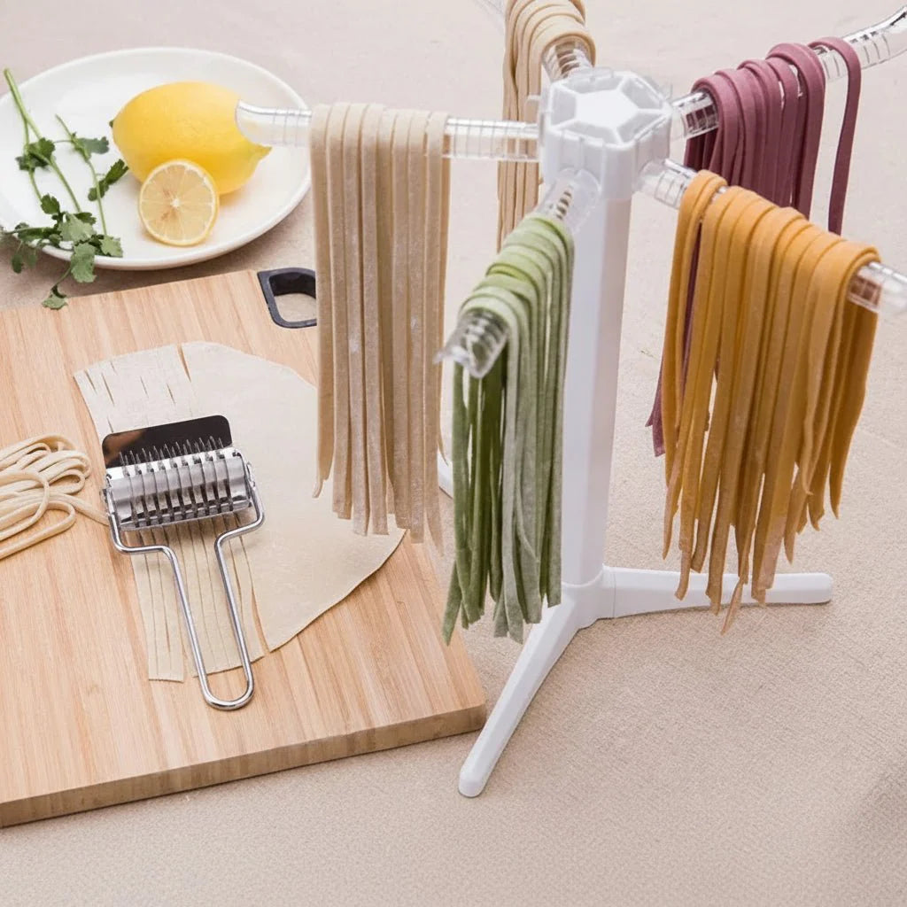 PASTAPOLE – Étendoir à pâtes gain de place avec support antidérapant
