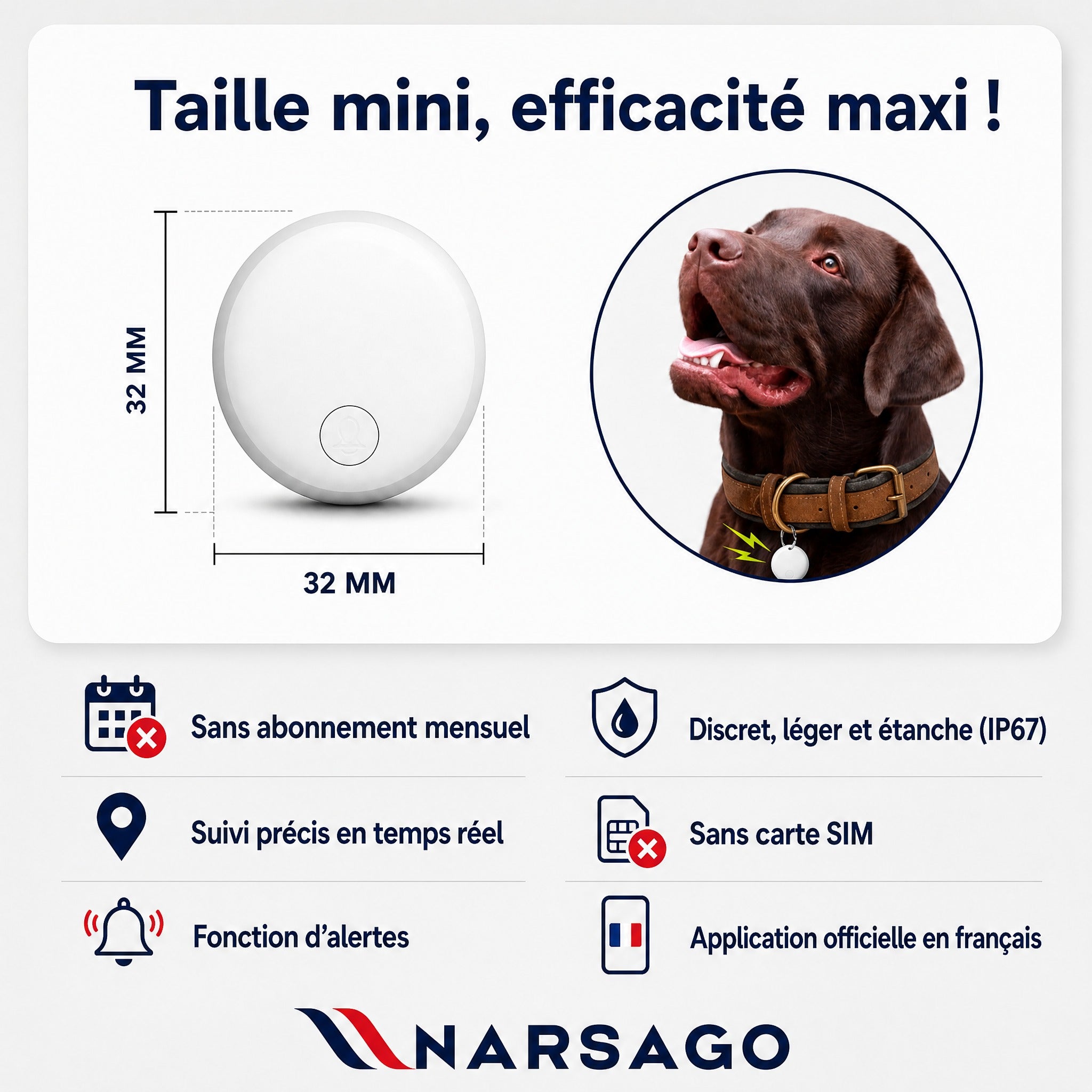 Traceur GPS pour Chien 3 en 1 - Narsago - ANDROID / iOS #6