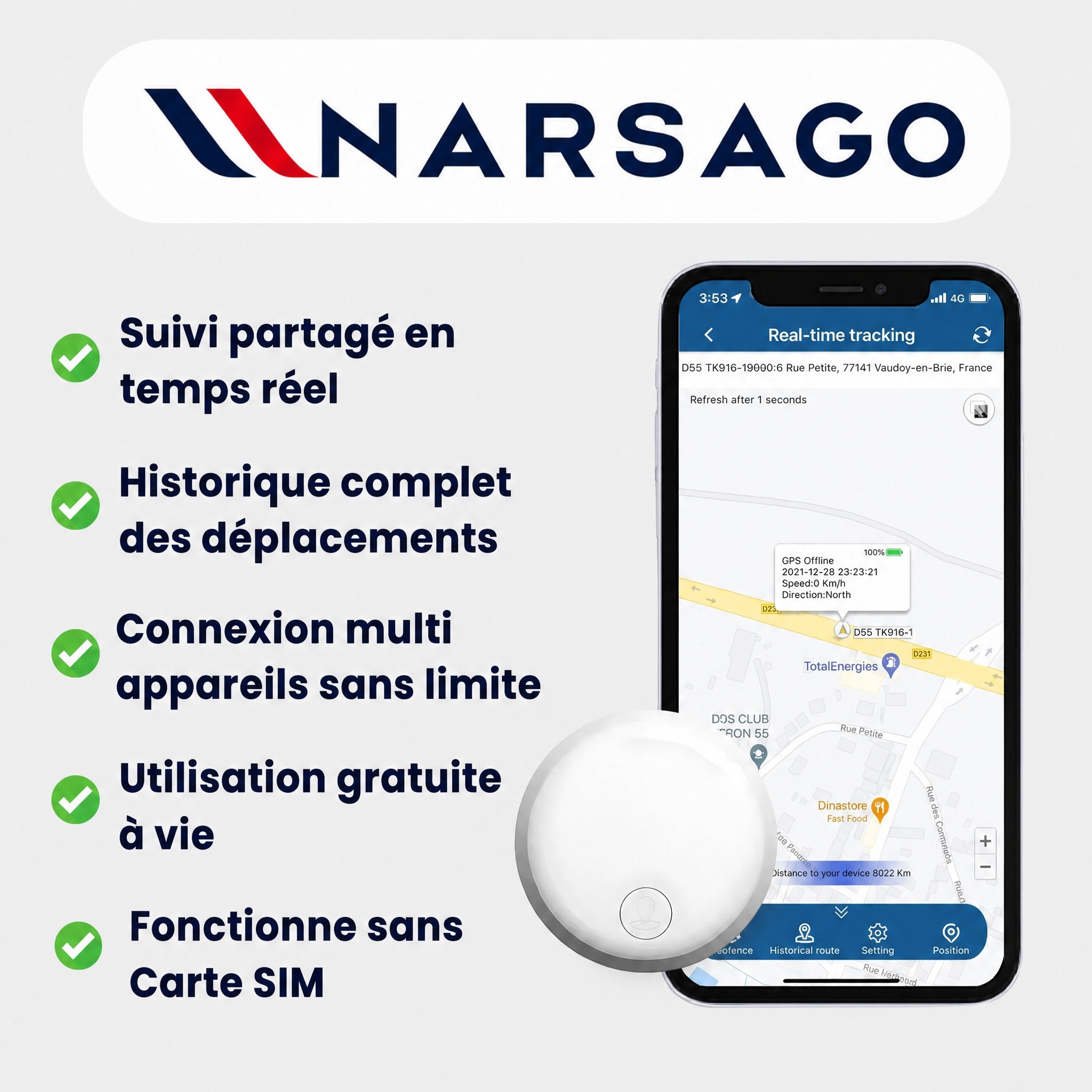 Traceur GPS pour Chien 3 en 1 - Narsago - ANDROID / iOS #10