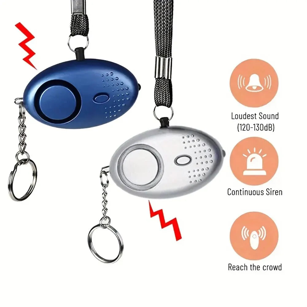 Narsago | Alarme de sécurité personnelle avec lumière LED (130 dB) - SafeSound